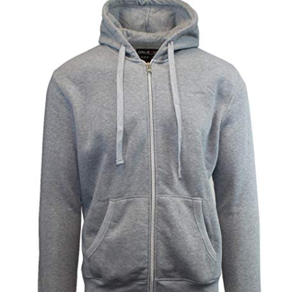 Harvic Men's Heavyweight Fleece Zip Hoodie